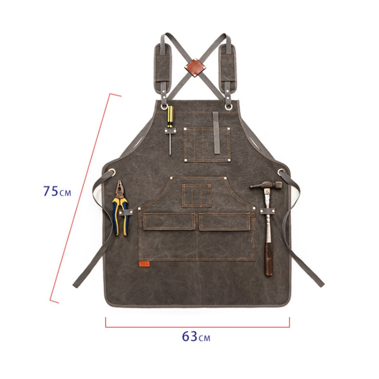 Canvas Apron Barber Roasting Cafe Gardening Woodworking Men And Women Work Clothes