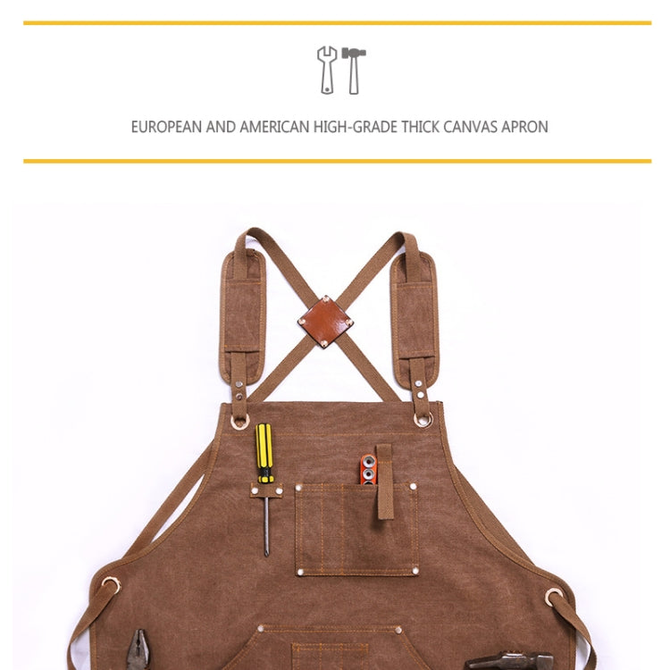 Canvas Apron Barber Roasting Cafe Gardening Woodworking Men And Women Work Clothes