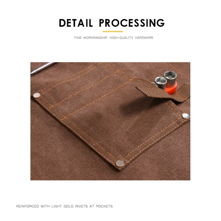 Canvas Apron Barber Roasting Cafe Gardening Woodworking Men And Women Work Clothes