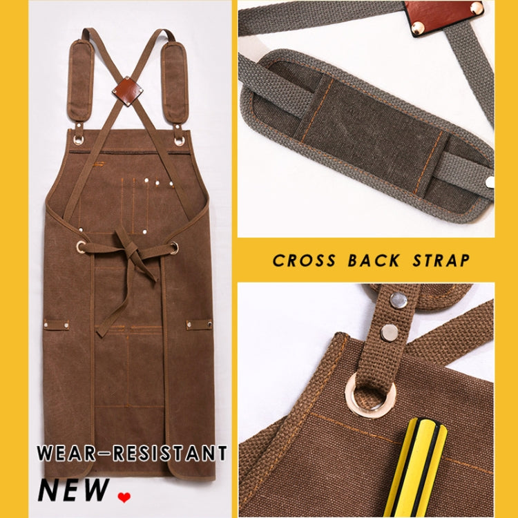 Canvas Apron Barber Roasting Cafe Gardening Woodworking Men And Women Work Clothes