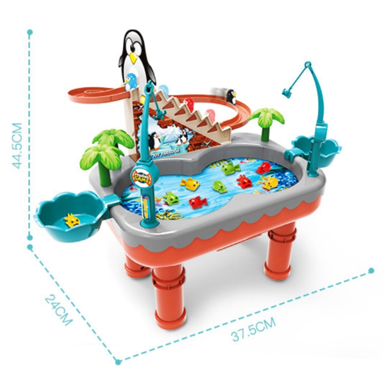 Penguin Stair Climbing Children Electric Magnetic Fishing Toy Multifunctional Game Set