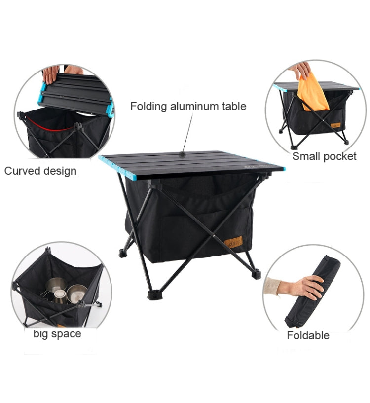 CLS Outdoor Folding Picnic Table Storage Hanging Bag Portable Invisible Pocket Storage Hanging Pocket,Style: