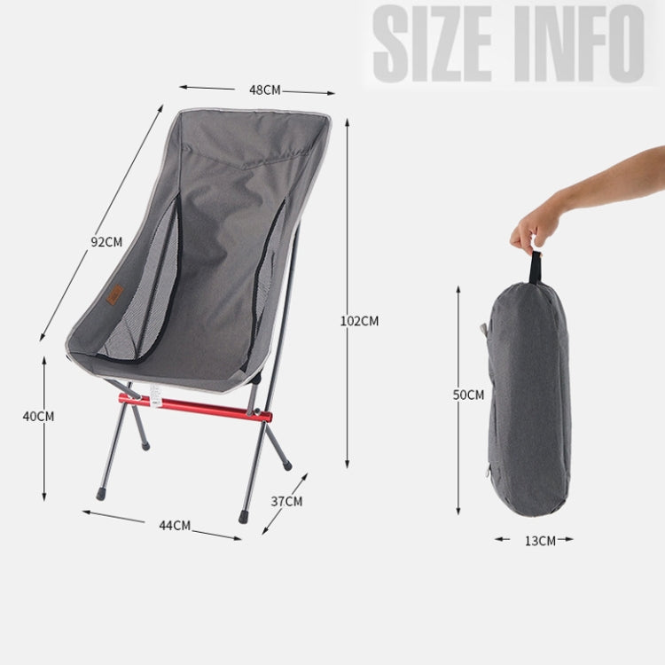 CLS Outdoor Folding Chair Heightening Portable Camping Fishing Chair