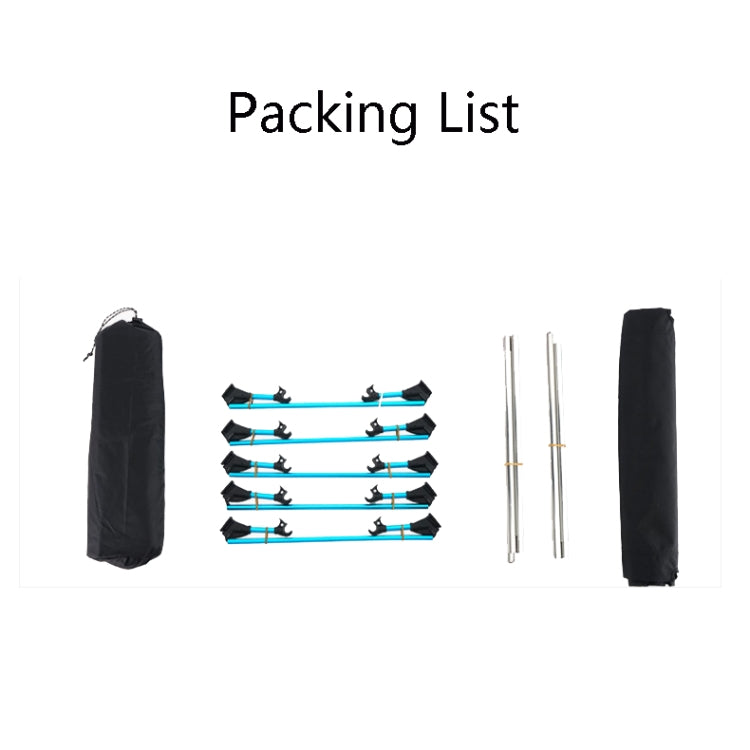 CLS Outdoor Lightweight Folding Bed Camping Simple Leisure Bed