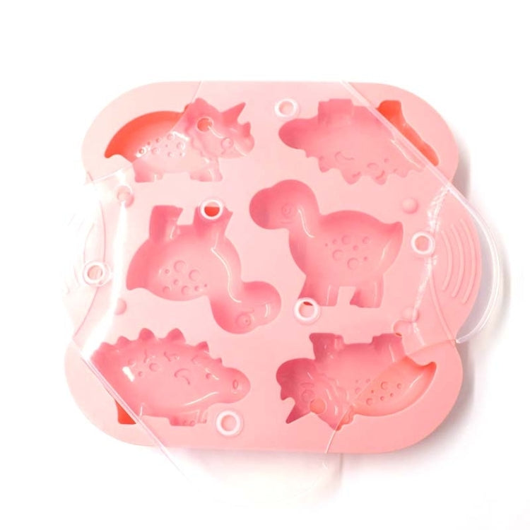 DIY 6 Grid Silicone Dinosaur Cake Mold Baby Food Supplement Mold Baking Tools