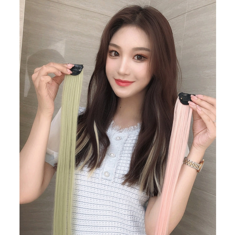 5 PCS Color Highlighting Hair Extension Piece One-Piece Invisible Seamless Hair Extension Piece