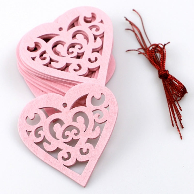 10pcs / Pack Valentines Day Wedding Supplies Hollow Love Decoration Small Pendant JM01767