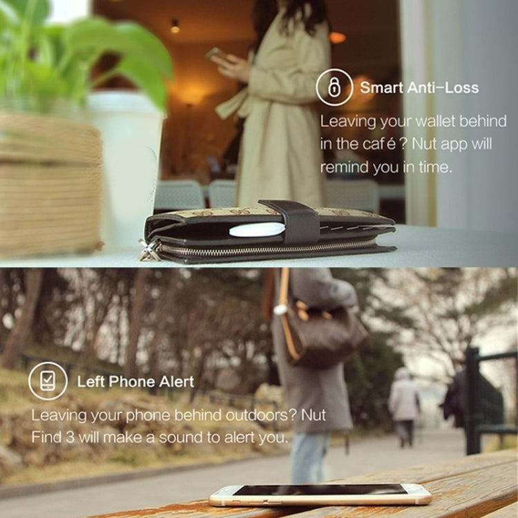 NUT F7X Smart Anti-Lost Device Bluetooth Two-Way Alarm Mobile Phone Key Wallet Anti-Lost Device