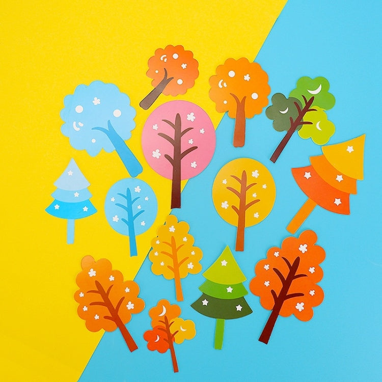 30 Bags Forest Tree Cake Insert Card Flag Insert Baking Decoration Birthday Cake Card Insert Cake Decoration