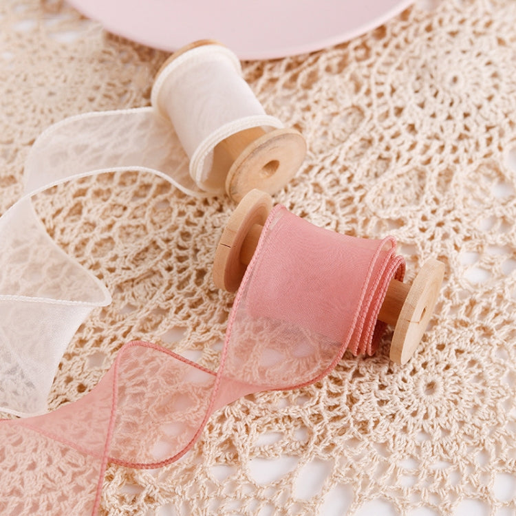 2 PCS Fishtail Yarn Ribbon Flower Packaging Material Snow Yarn Ribbon