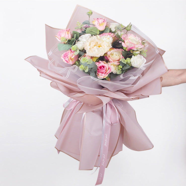 20 Sheets / Pack Gradient Matte Paper Waterproof Translucent Flower Wrapping Paper OPP Material Gift Wrapping Paper