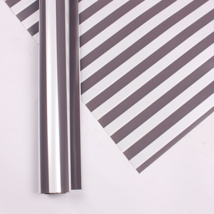 Two-Color Stripes Flower Wrapping Paper Waterproof Gift Wrapping Paper