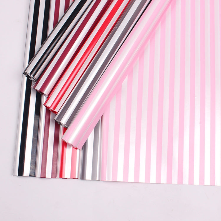Two-Color Stripes Flower Wrapping Paper Waterproof Gift Wrapping Paper