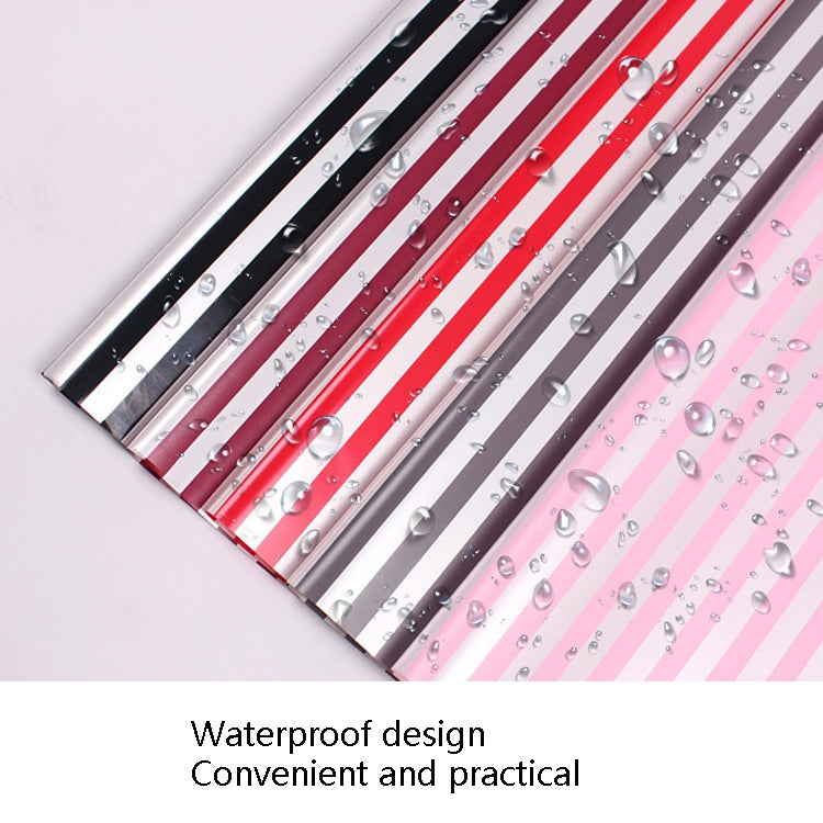 Two-Color Stripes Flower Wrapping Paper Waterproof Gift Wrapping Paper
