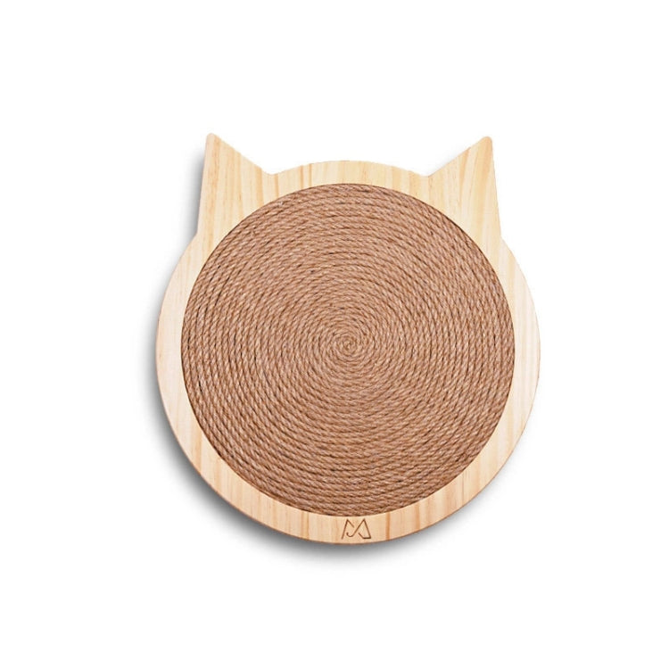 Handmade Sisal Solid Wood Durable Cat Grinding Claw Board Toy