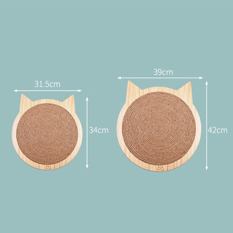 Handmade Sisal Solid Wood Durable Cat Grinding Claw Board Toy