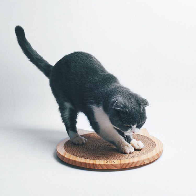 Handmade Sisal Solid Wood Durable Cat Grinding Claw Board Toy