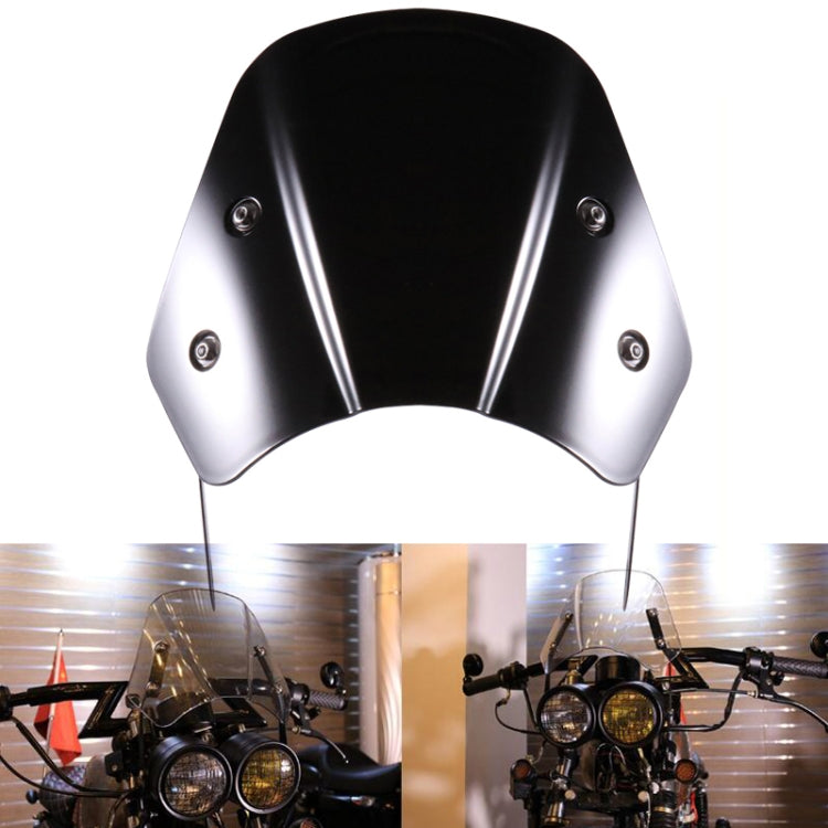 5-7 Inch Retro Motorcycle Windshield Universal Modified Windshield