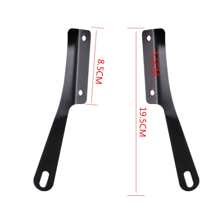 5-7 Inch Retro Motorcycle Windshield Universal Modified Windshield