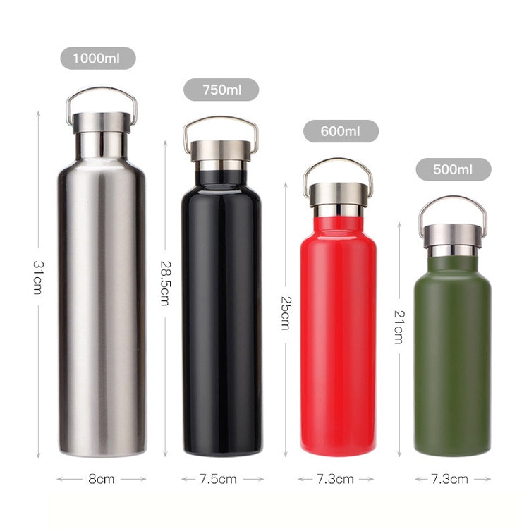 304 Vacuum Stainless Steel Vacuum Flask Double-Layer Large-Capacity Outdoor Water Bottle Mountaineering Sports Bottle