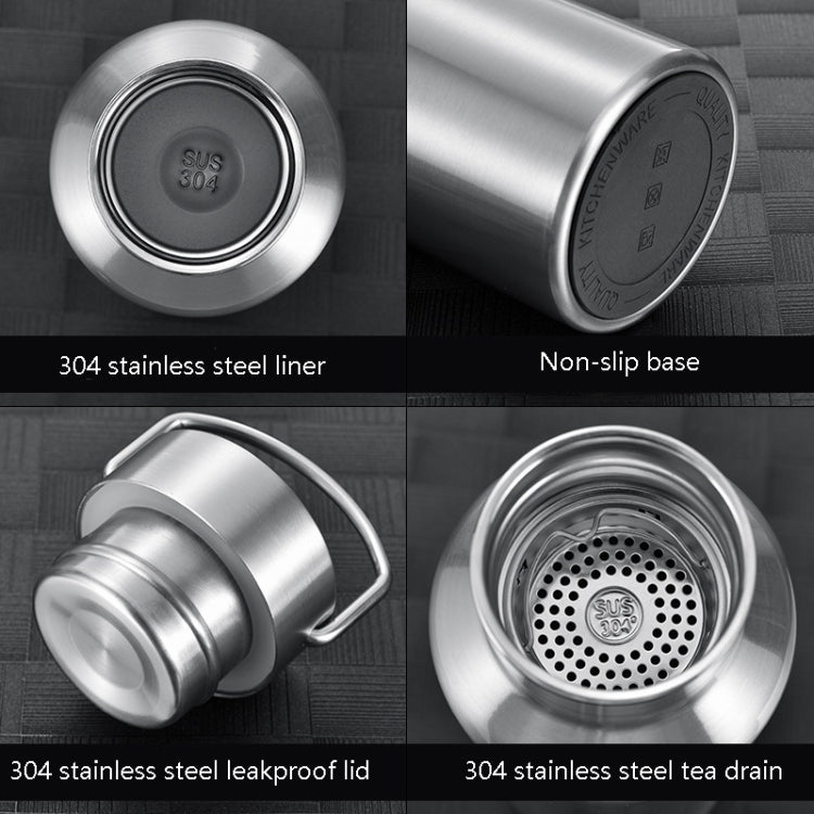 304 Vacuum Stainless Steel Vacuum Flask Double-Layer Large-Capacity Outdoor Water Bottle Mountaineering Sports Bottle