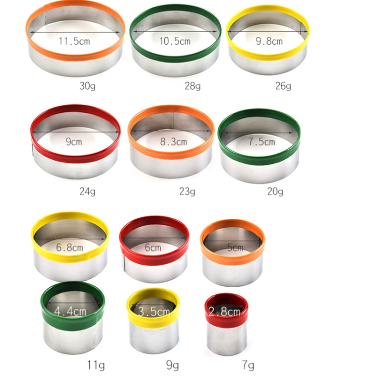 12 in 1 Stainless Steel Biscuit Cutting Set Fondant Biscuit Mold Round Cake Baking Mold