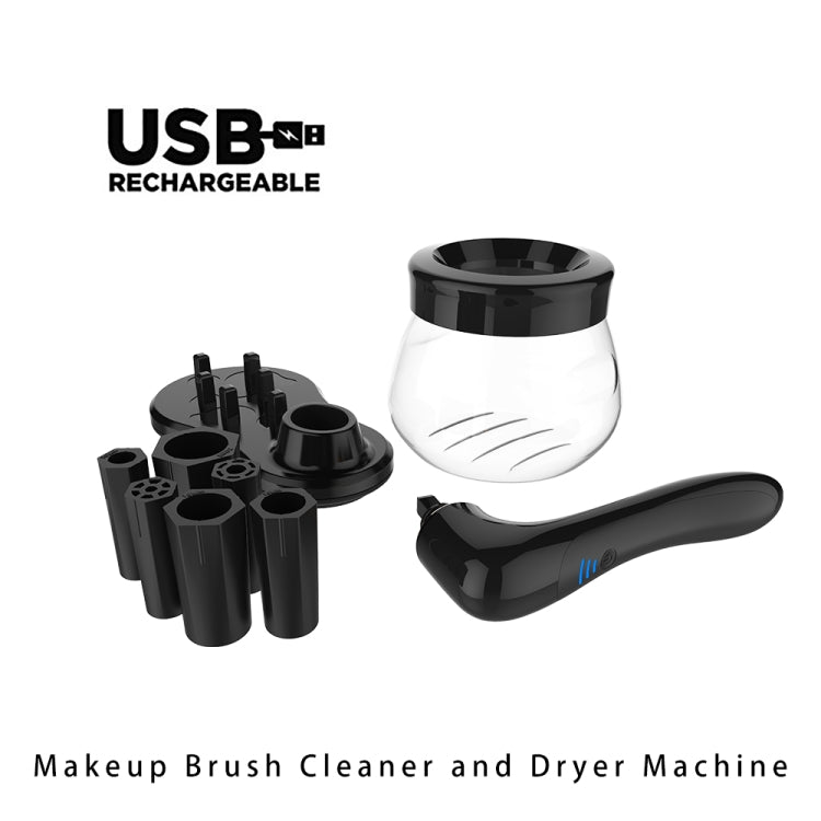 Electric Scrubber Make-Up Brush Cleaning Machine Automatic Dryer USB Rechargeable Make-Up Brush Cleaner