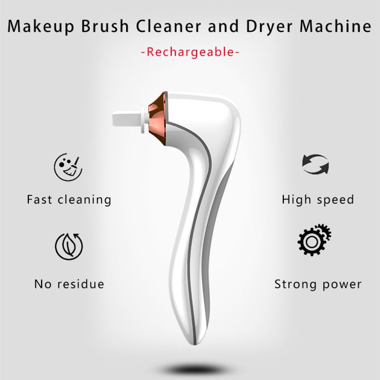Electric Scrubber Make-Up Brush Cleaning Machine Automatic Dryer USB Rechargeable Make-Up Brush Cleaner