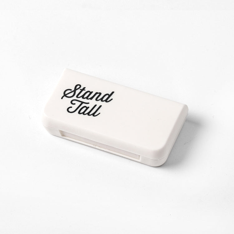 8 PCS Small Portable Moisture-proof Sealed Medicine Box 3 Compartments A Day Medicine Divided