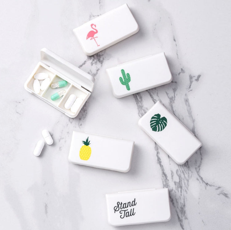 8 PCS Small Portable Moisture-proof Sealed Medicine Box 3 Compartments A Day Medicine Divided