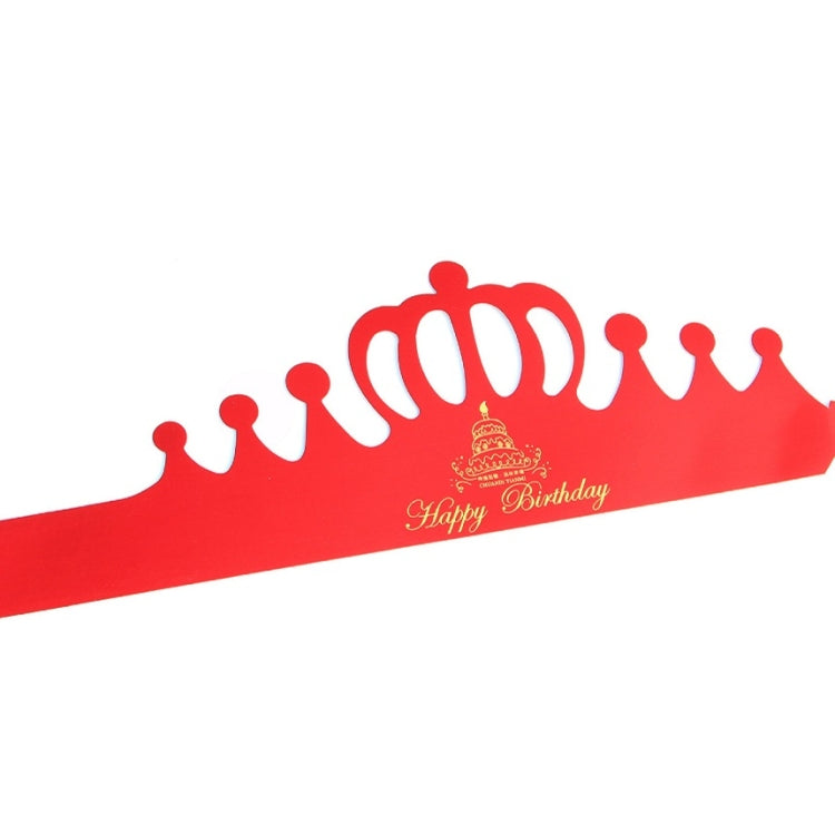 50 PCS Crown Birthday Hat Children Adult Birthday Party Cartoon Decoration Paper Hat