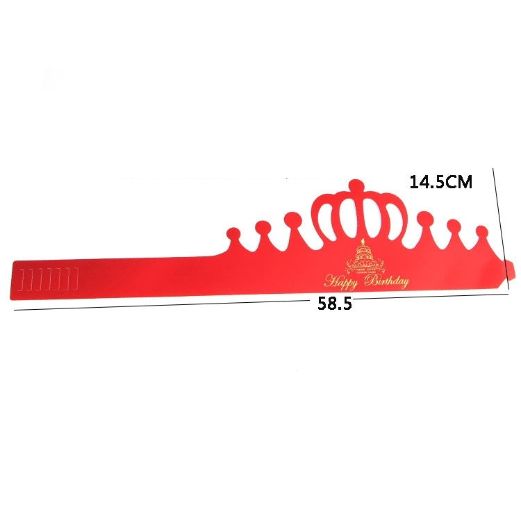 50 PCS Crown Birthday Hat Children Adult Birthday Party Cartoon Decoration Paper Hat