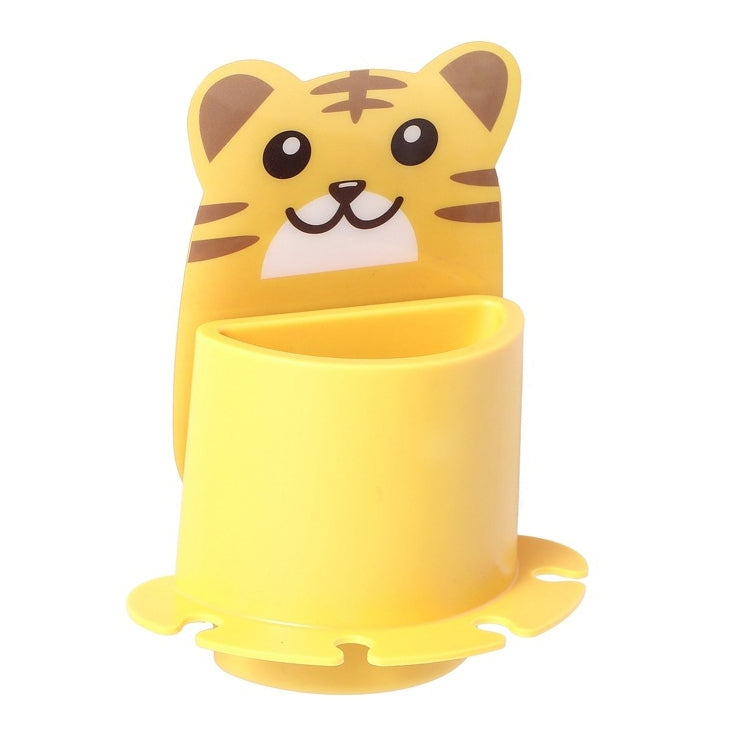 Bathroom Paste Wall-Mounted Shelf Cartoon Animal Toothbrush Holder