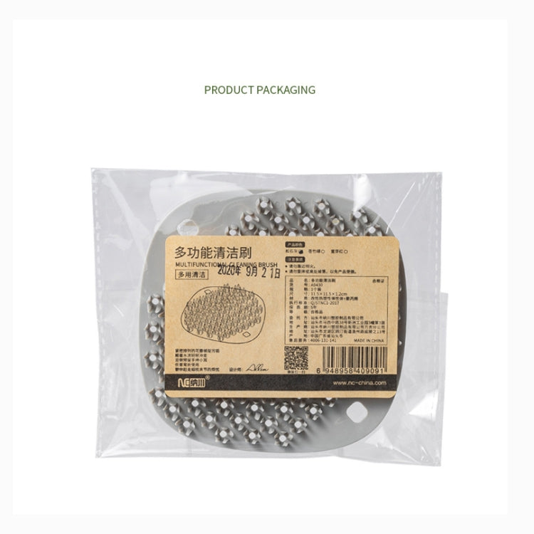 2 PCS Multifunctional Silicone Cleaning Brush Non-Oily Kitchen Cleaning Scouring Pad