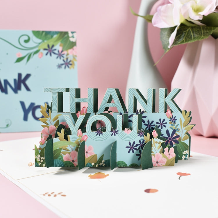 Three-Dimensional Thank You Card Teacher Day Thanksgiving Day Greeting Card