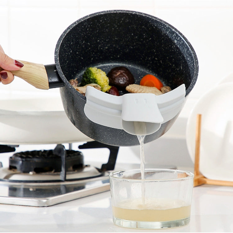 5 PCS Spill-Proof Kitchenware Pots And Pans Edge Deflector Duckbill Liquid Deflector Spout Pouring Device