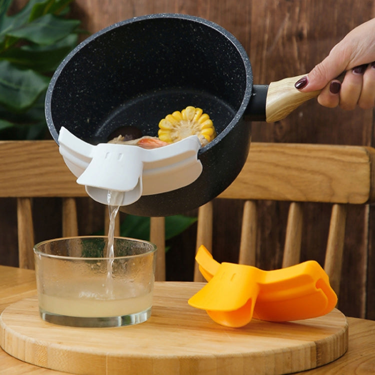 5 PCS Spill-Proof Kitchenware Pots And Pans Edge Deflector Duckbill Liquid Deflector Spout Pouring Device