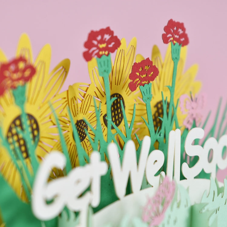 3D Three-Dimensional Greeting Card Condolences Comfort Card