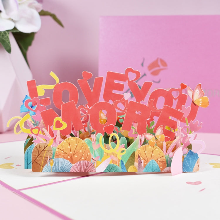 Valentine Day Three-Dimensional Greeting Card Wedding Anniversary Card