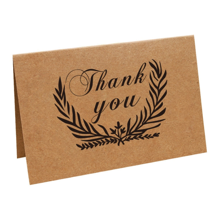 15 PCS Vintage Kraft Paper Simple Blessing Message Card Holiday Universal Thank You Card