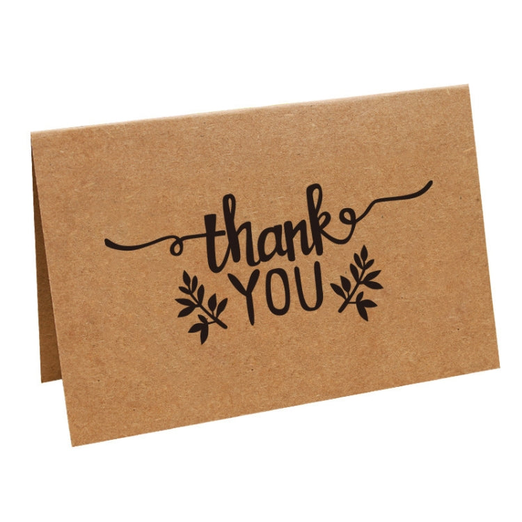 15 PCS Vintage Kraft Paper Simple Blessing Message Card Holiday Universal Thank You Card