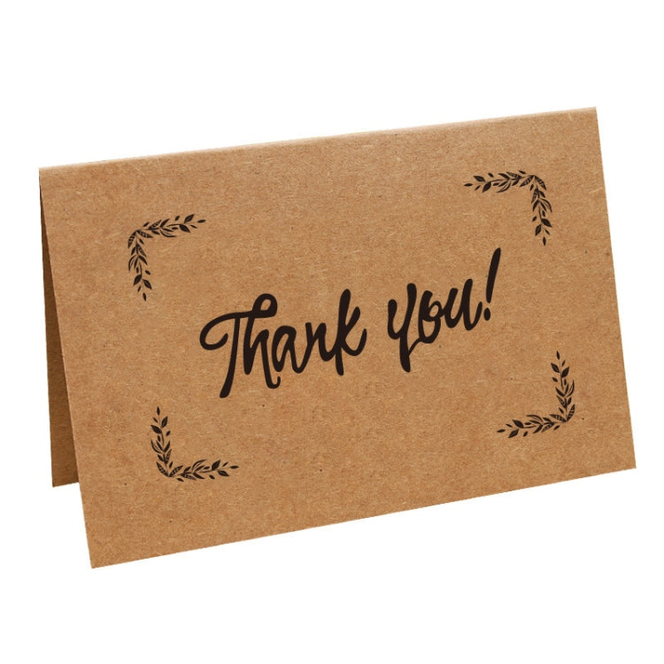 15 PCS Vintage Kraft Paper Simple Blessing Message Card Holiday Universal Thank You Card