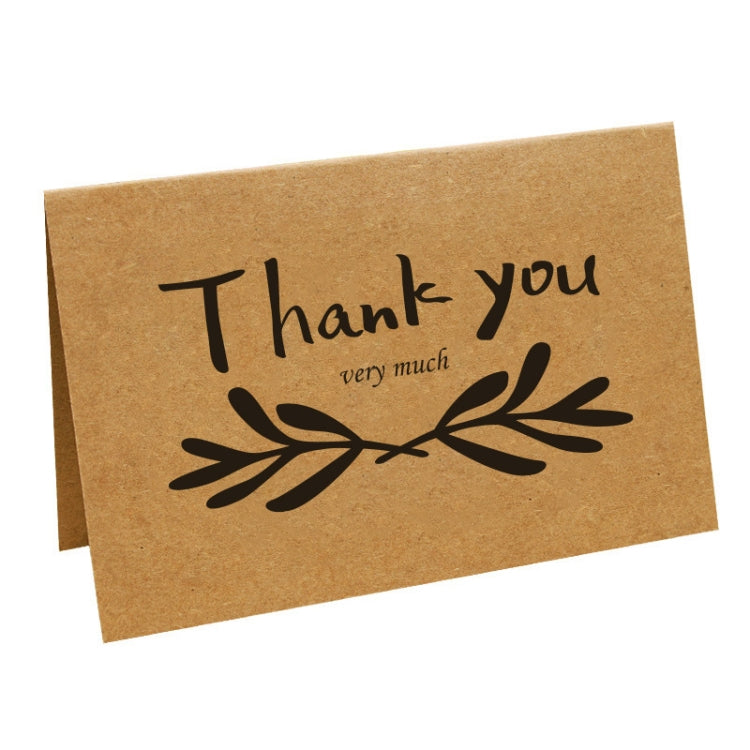 15 PCS Vintage Kraft Paper Simple Blessing Message Card Holiday Universal Thank You Card