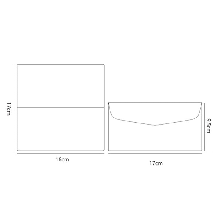 12 PCS Black Bronzing Greeting Card Holiday High-End Golden Blessing Greeting Card With Envelope