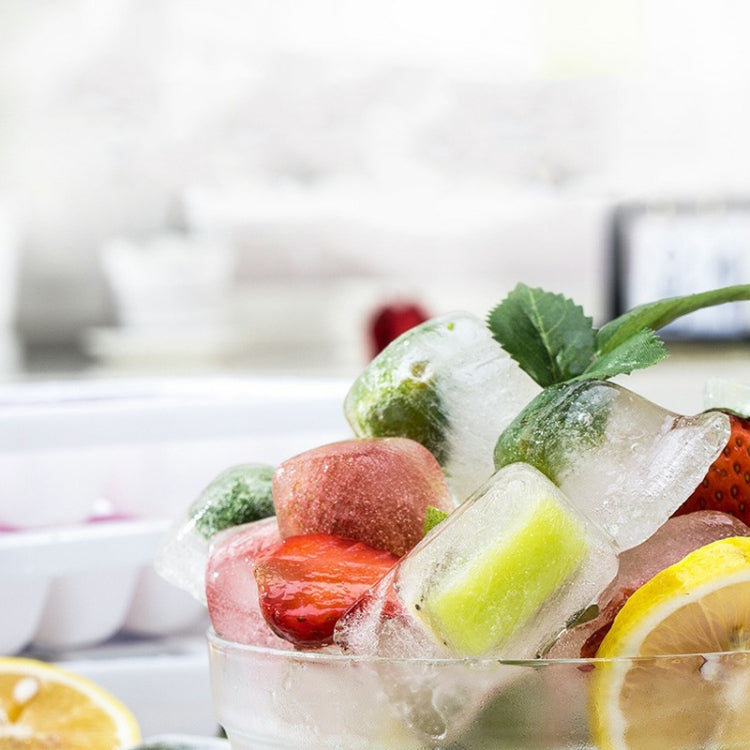 2 PCS Creative Silicone Ice Tray Mold 8 Continuous Mould Home-Made DIY Ice Tray Box, Style: