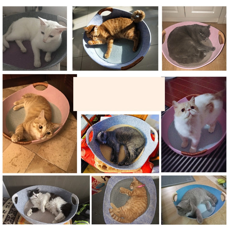 Four Seasons Universal Felt Nest For Pets Cat Bed Pet Supplies