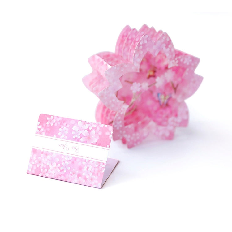 Valentine Day Greeting Card Cherry Blossom Butterfly Carving Box