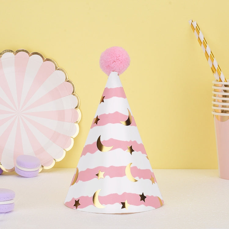 20 PCS Cute Children Bronzing Birthday Hats Cake Baking Decoration Party Hats