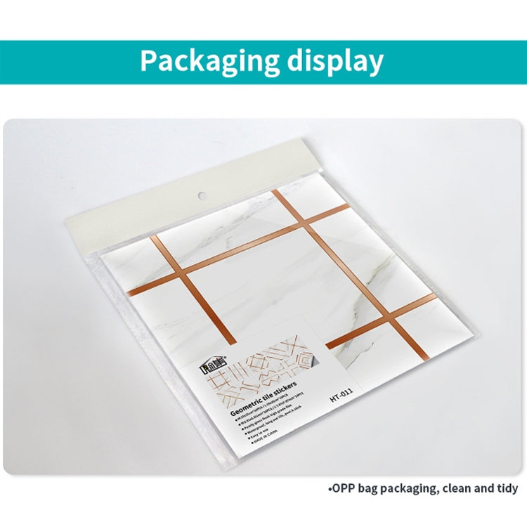 Geometric Pattern Staircase Wall Tile Sticker Kitchen Stove Water And Oil Proof Stickers