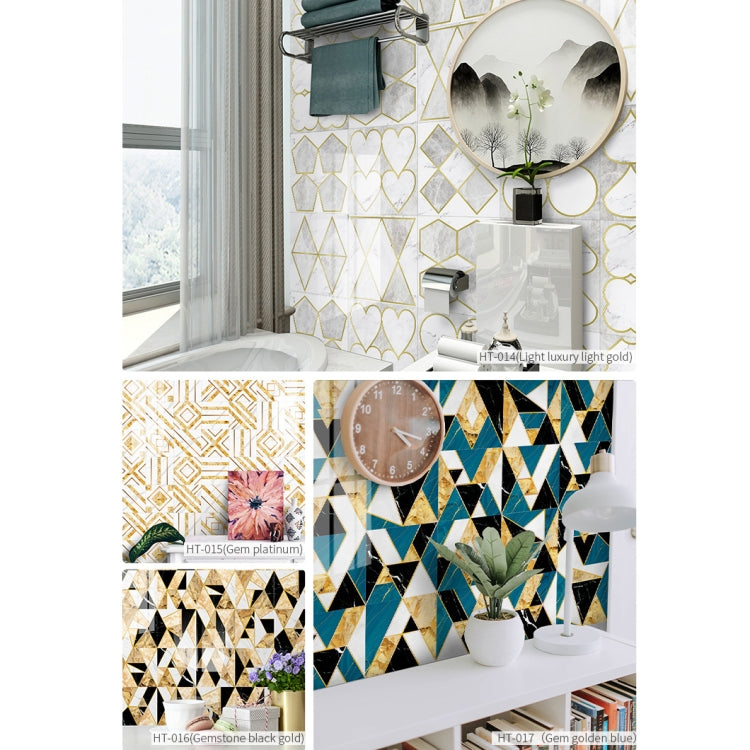 Geometric Pattern Staircase Wall Tile Sticker Kitchen Stove Water And Oil Proof Stickers